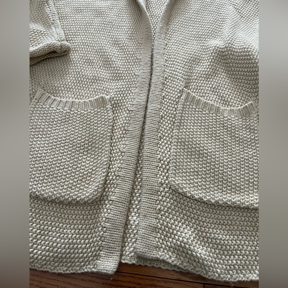 The Skinny x Jillian Harris Cream Erinn Cardigan Open Knit - Picture 4 of 10